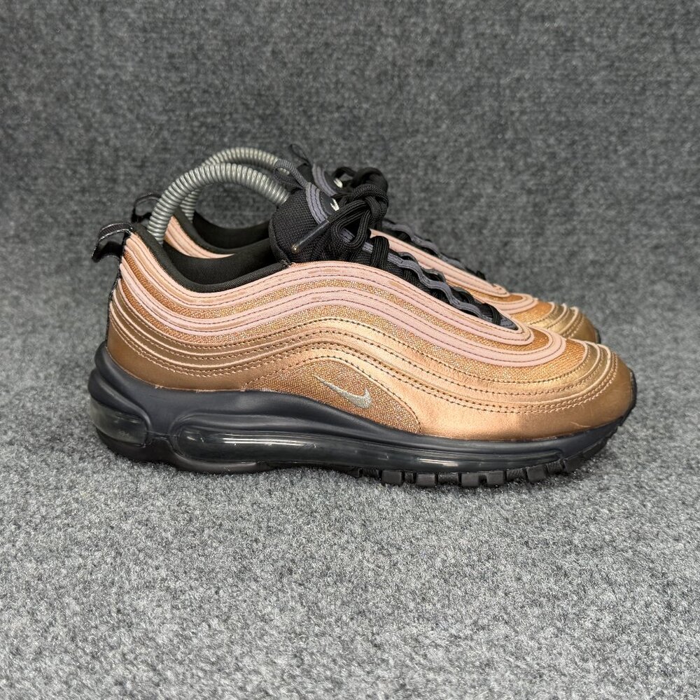 Nike Air Max 97 Running Shoes Women's 7 Copper Black Athletic Run Training Retro